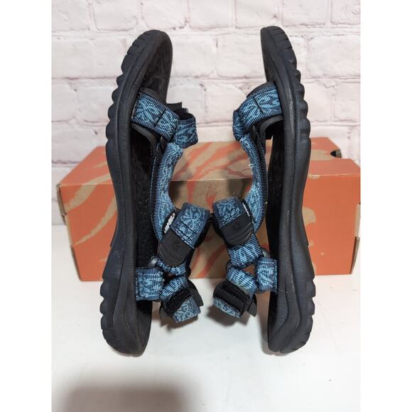 Teva Women's Size 7 Canyon Falls Iban Blue Aztec Strap Sandals 6408B With Box - Picture 4 of 9